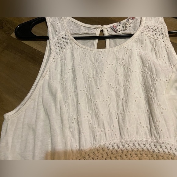 PINK Rose Vintage Womens Juniors Size Medium Flowy Summer Top - Picture 5 of 6